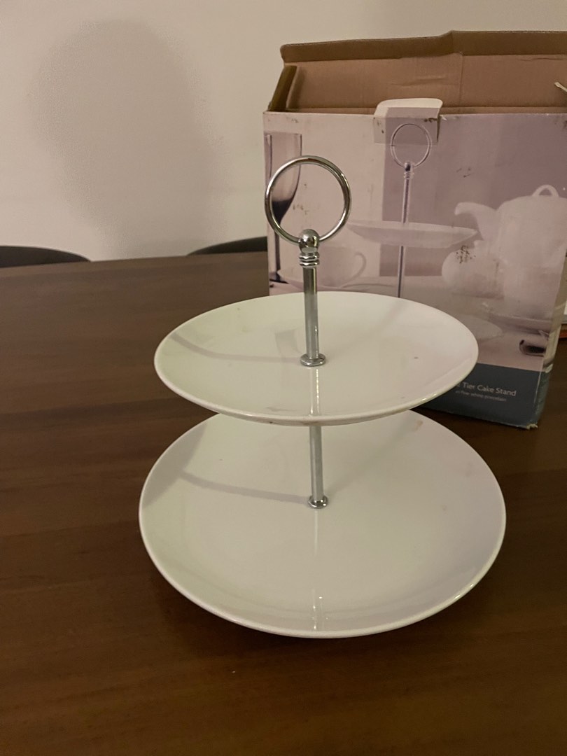 2 tier cake stand, Furniture & Home Living, Kitchenware & Tableware