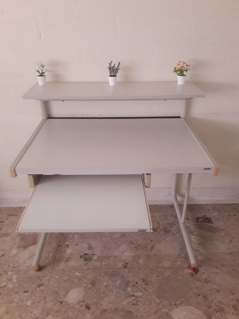 2-Tier Sitoca Computer/Study Table, Furniture & Home Living, Furniture ...