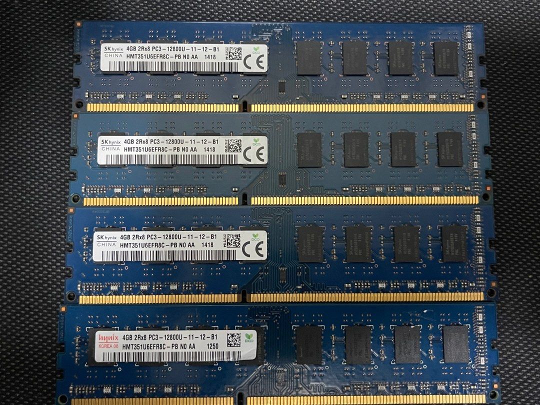 4GB DDR3 RAM PC3 12800 Computers Tech Parts Accessories