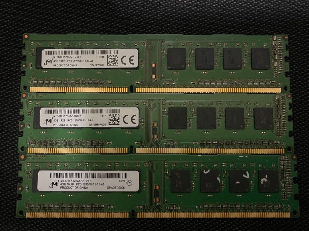 4GB DDR3 RAM PC3 12800 Computers Tech Parts Accessories