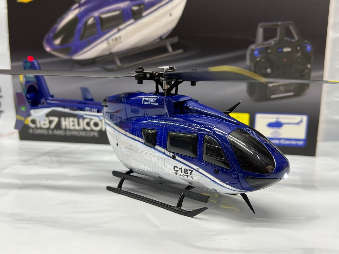 🔥𝑵𝒆𝒘 𝑰𝒕𝒆𝒎🔥 **EC135仿真機C187四通道遙控直升機** **1:48比例