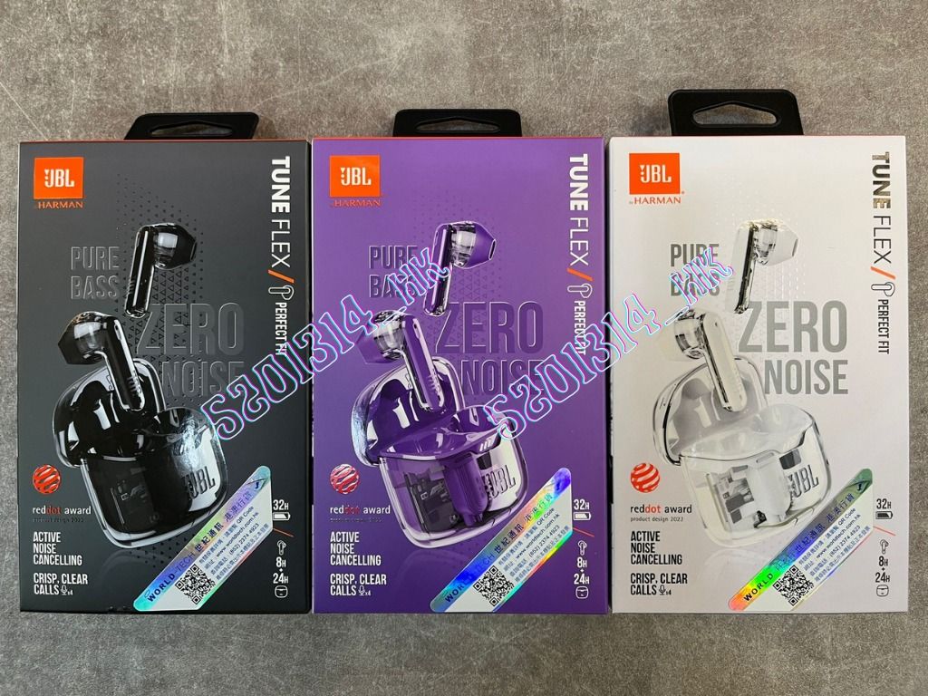 全新行貨門市現貨】JBL Tune Flex Ghost Edition 真無線透明藍牙耳機