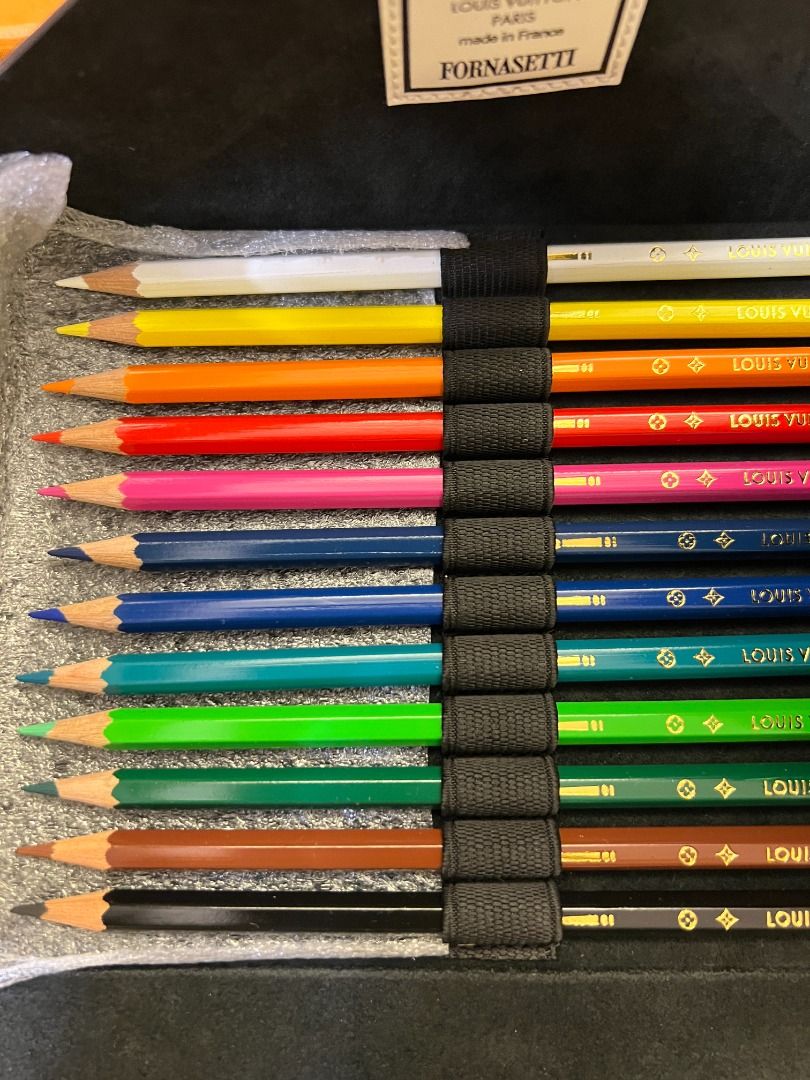 Fornasetti Louis Vuitton Colored Pencil Case Vintage Piede Romano