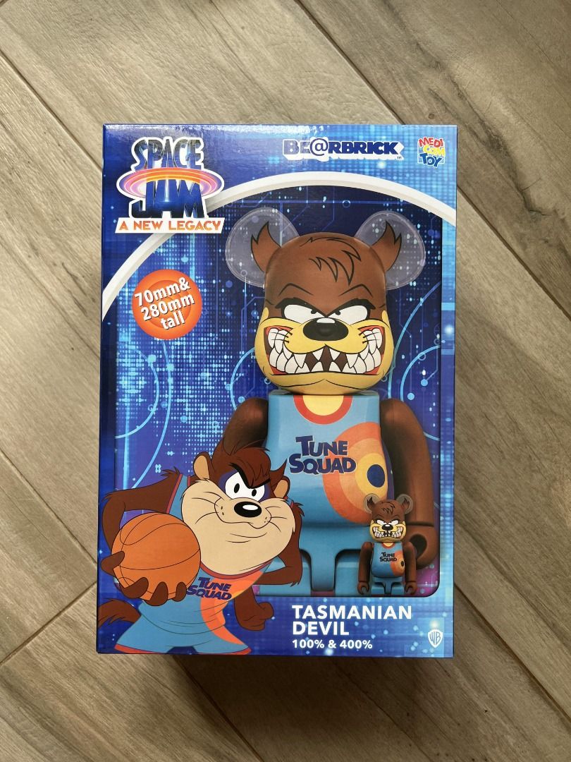 全新Medicom Toy Bearbrick Space Jam A New Legacy Tasmanian Devil