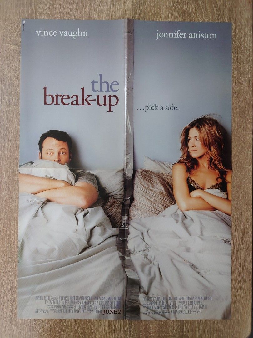 同床異夢 The BreakUp 電影海報 movie poster Jennifer Aniston, 興趣及遊戲, 收藏品及紀念品