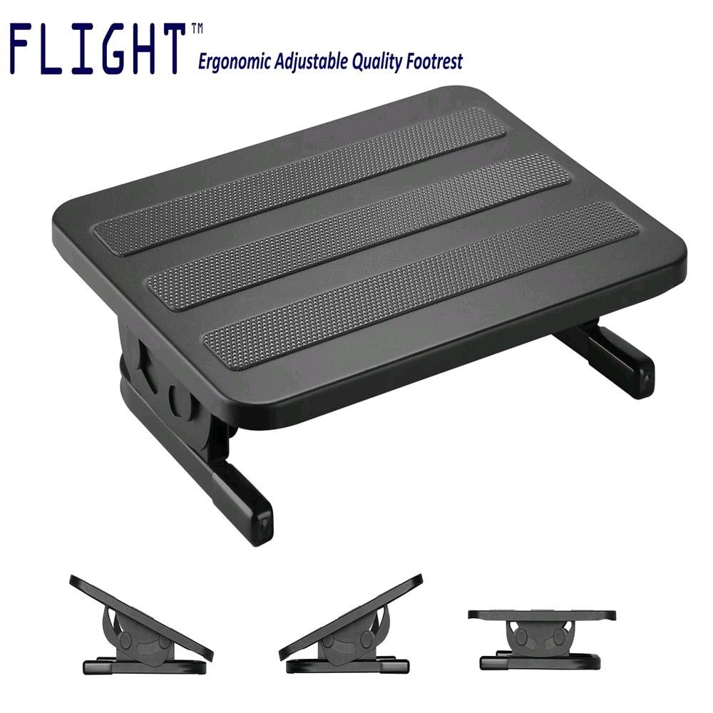 Adjustable Ergonomic Foot Rest Bench Stool (Flight), Furniture & Home