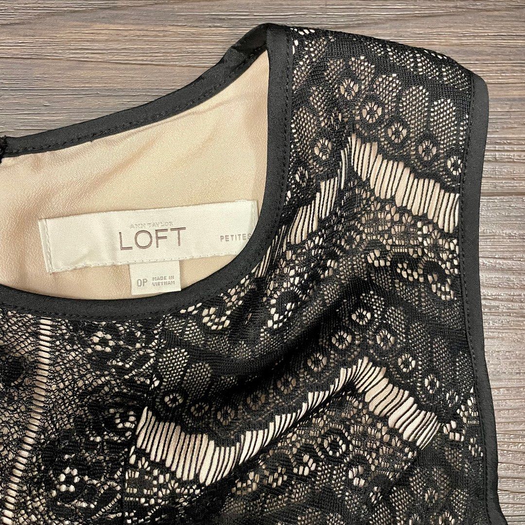 Ann taylor black 2025 lace dress