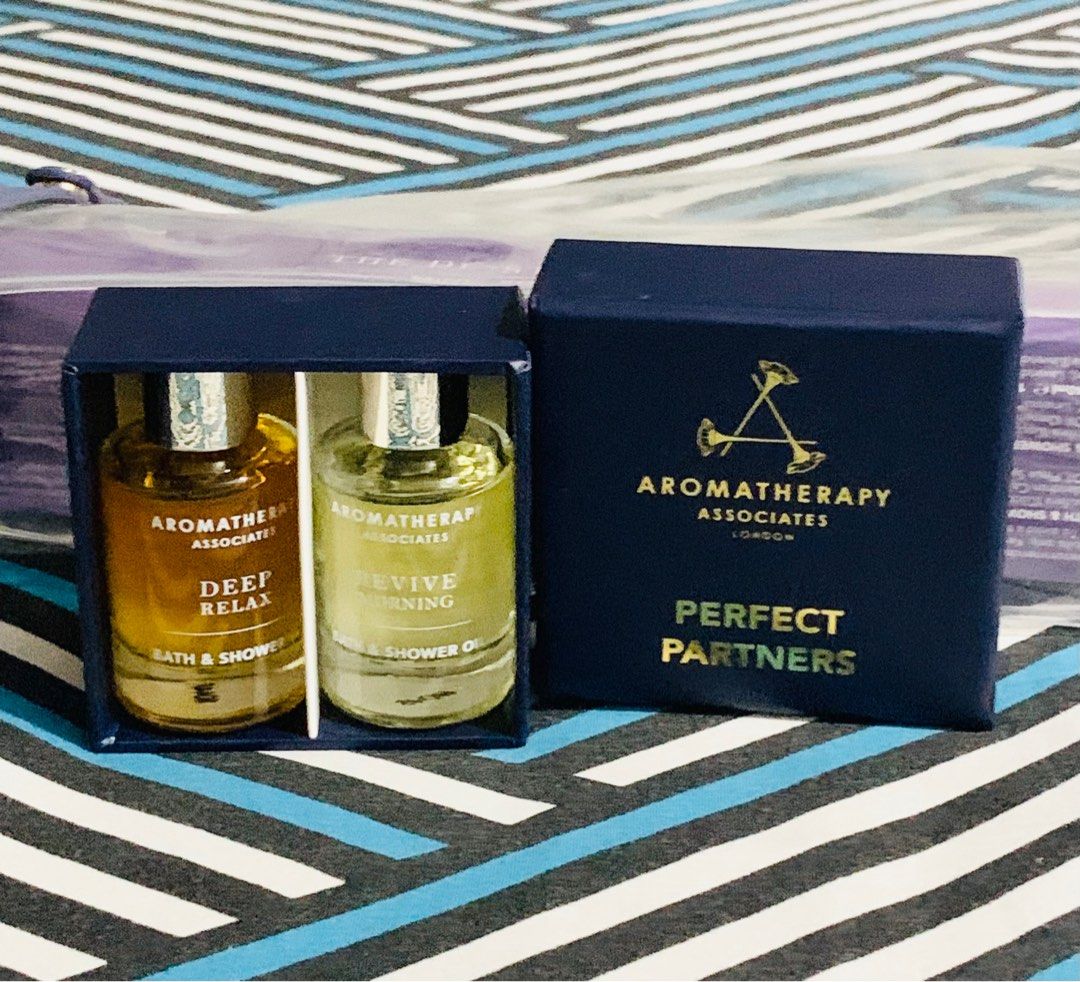 Aromatherapy Associates (Category: Bath) located in Cainta. Submitted by JCJ_shoppe (Listing ID 1197121938, Image 2). Description: AROMATHERAPY ASSOCIATES Bath & Shower Oils Deep Relax/ Revive Morning 2 x 9ml Country of Origin - UK This must-have sleep and revive duo contains our multi award-winning Bath & Shower Oils, Deep Relax and Revive Morning. Each containing three therapeutic bath or shower experiences to truly energise or deeply relax you