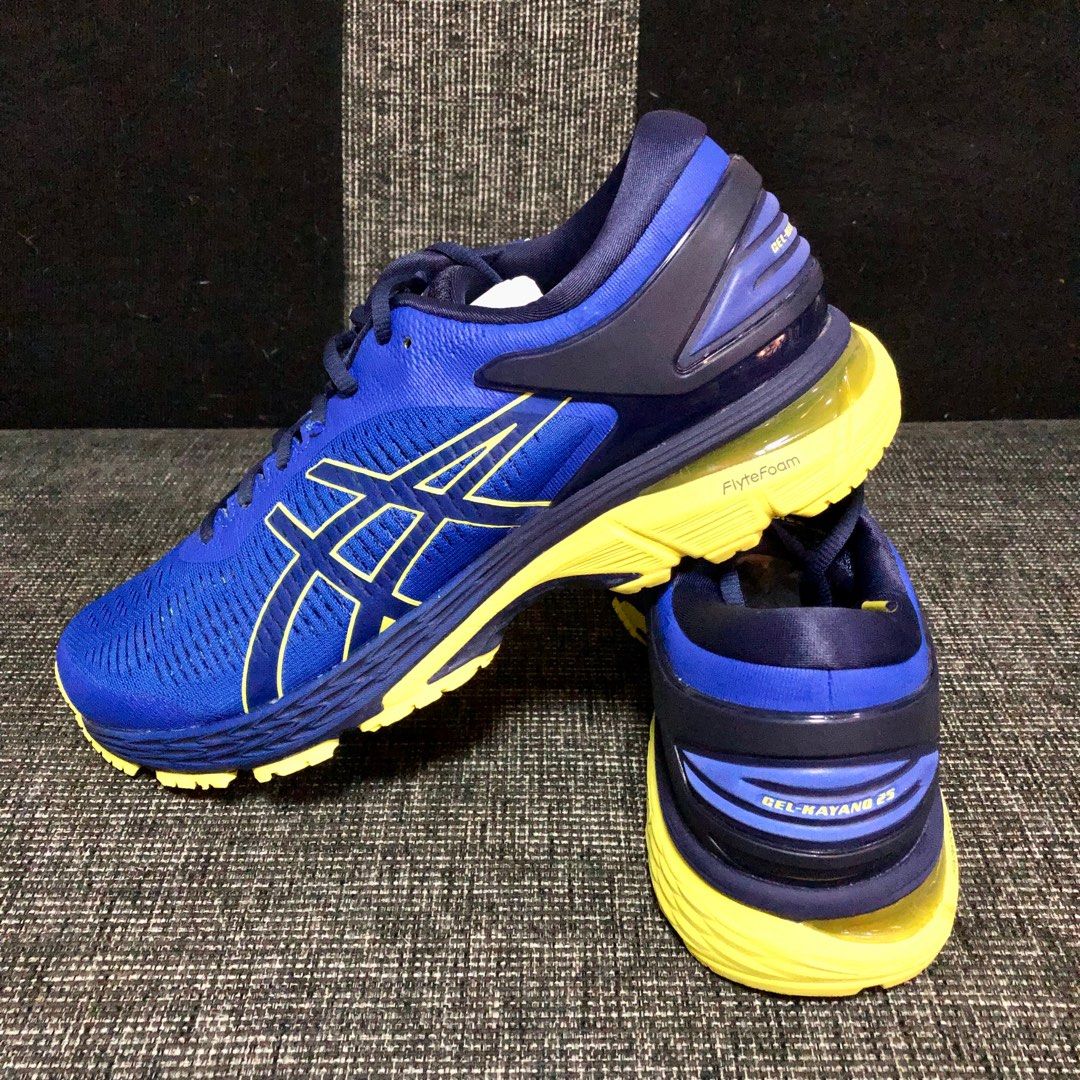 Asics gel kayano 25 blue yellow best sale