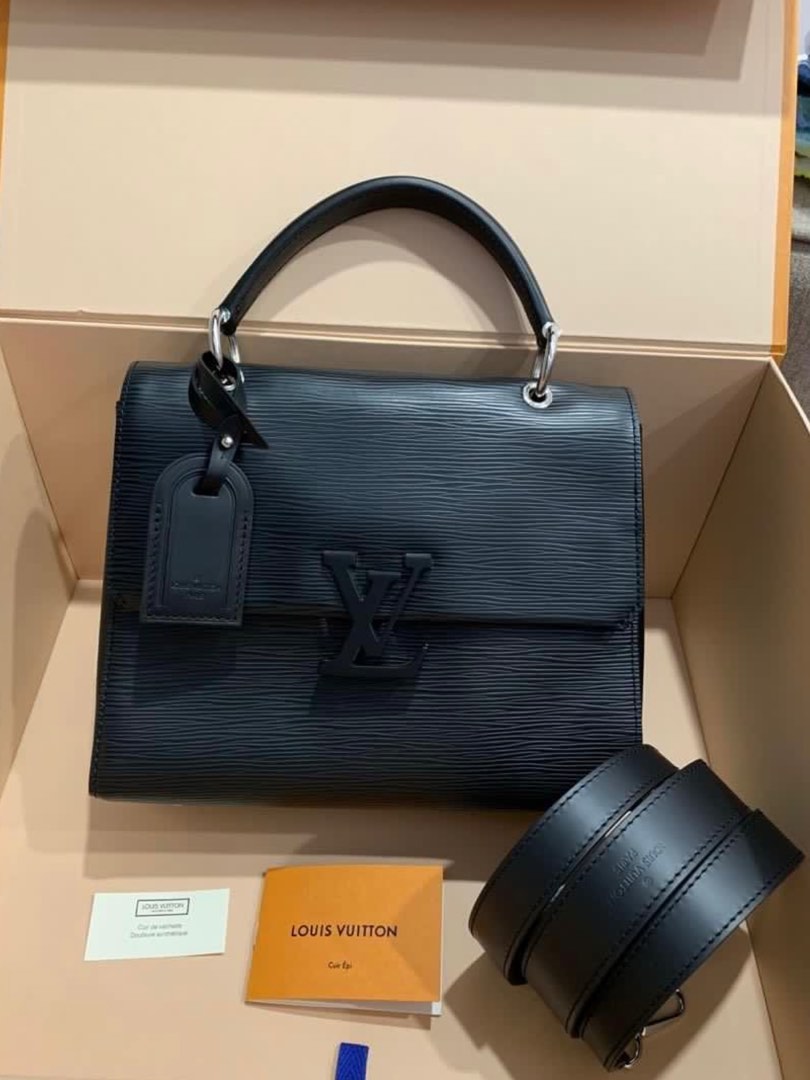 Louis Vuitton Grenelle PM Noir Safran Epi Leather, Luxury, Bags & Wallets  on Carousell