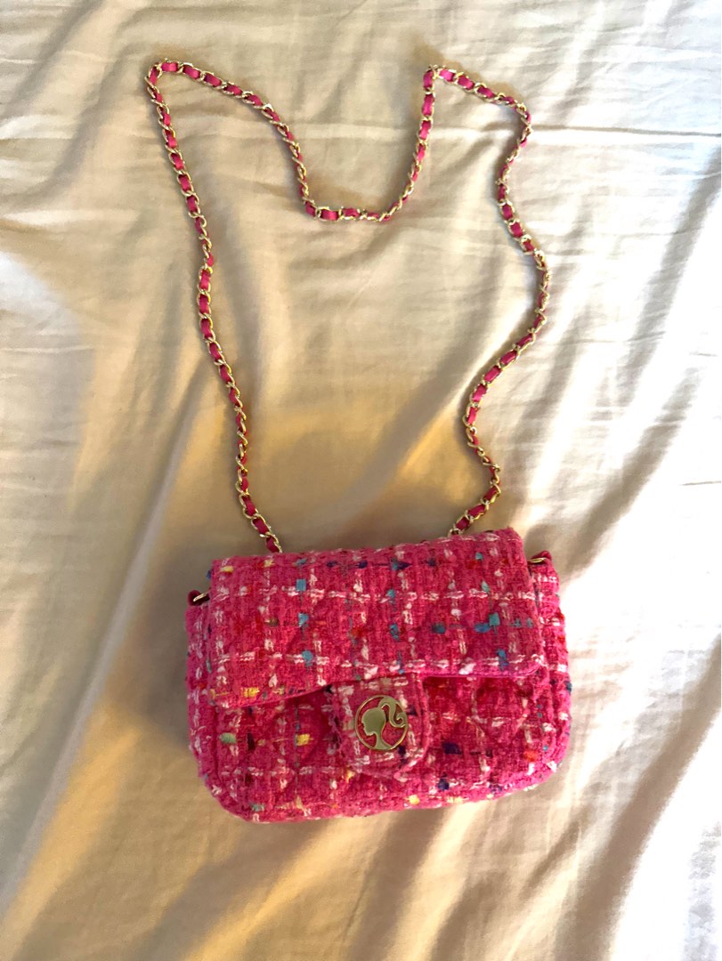 Barbie x Pomelo Tweed Bag, Women's Fashion, Bags & Wallets, Crossbody