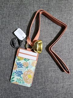 Bath and Body Works Wearable Lanyard with PocketBac Holder with ID Badge and Card Holder (Floral)