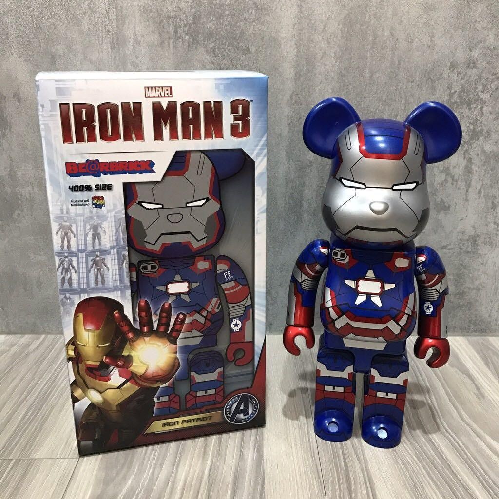 IRON PATRIOT BE@RBRICK 400 ベアブリックパトリオッ MEDICOM TOY - BE@RBRICK IRON PATRIOT 400％