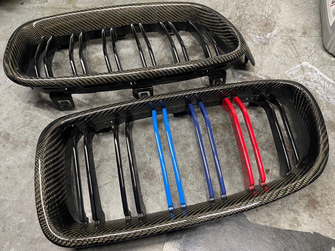 BMW F30 Carbon Fiber Grill, Car Accessories, Accessories on Carousell