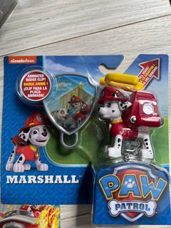 BNIP Paw Patrol Marshall Action Pack with Extendable Hook and Collectible Pup Badge