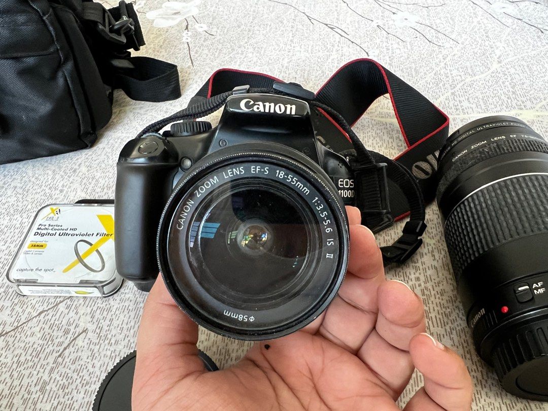 Canon 1100 D Canon 75 300 And 18 55 Lens Photography Cameras On Carousell Canon 1100 D Canon 75 300 And 18 55 Lens Photography Cameras On Carousell