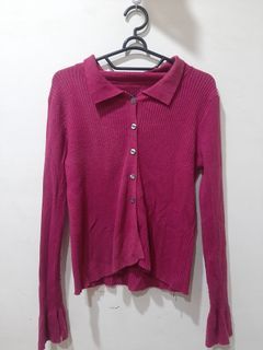 Cardigan Rajut Kerah