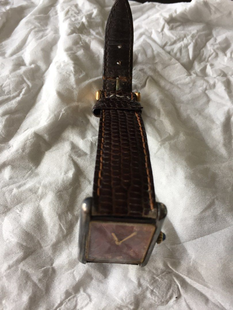 Cartier 925 argent plaque or g20m hot sale