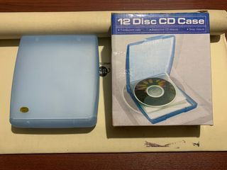 CD/DVD 12 Disc Case Plastic