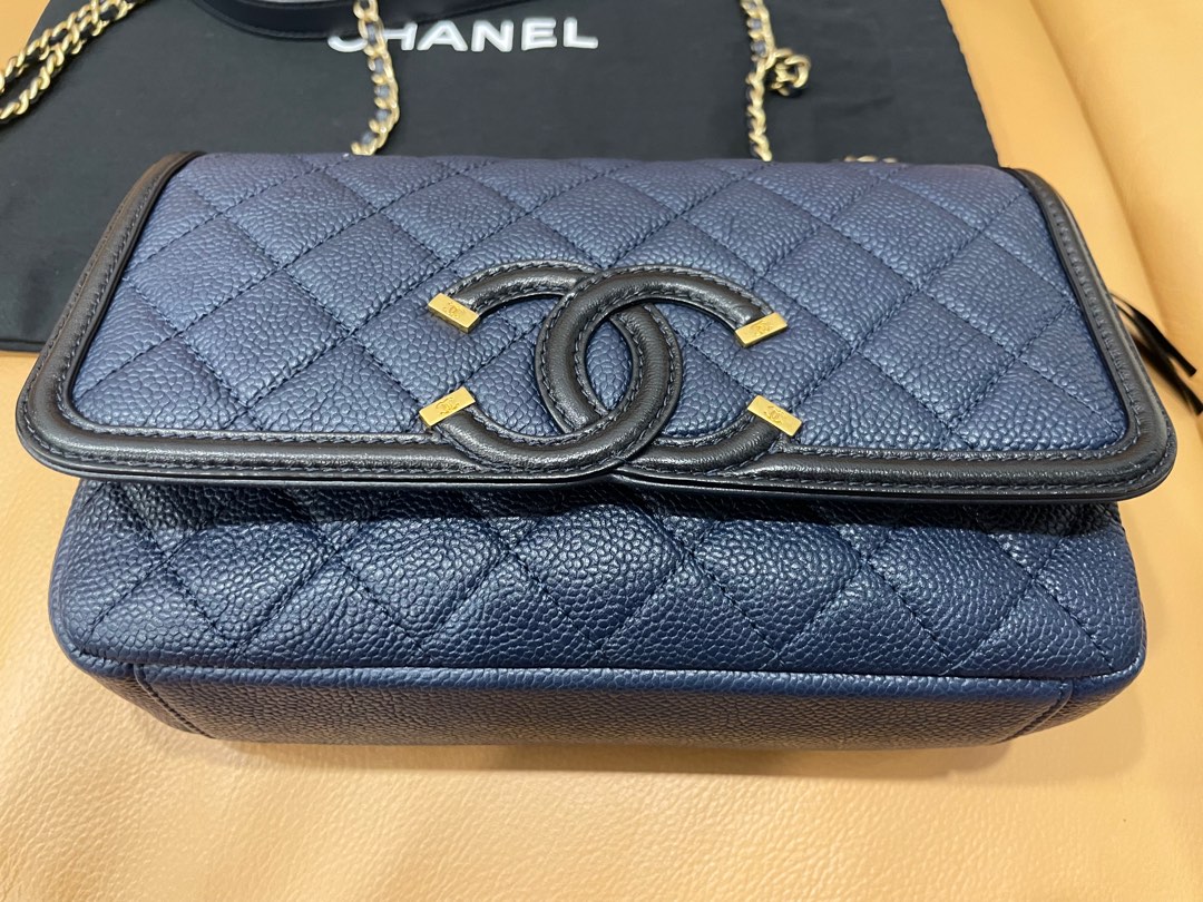 Chanel filigree medium flap sales