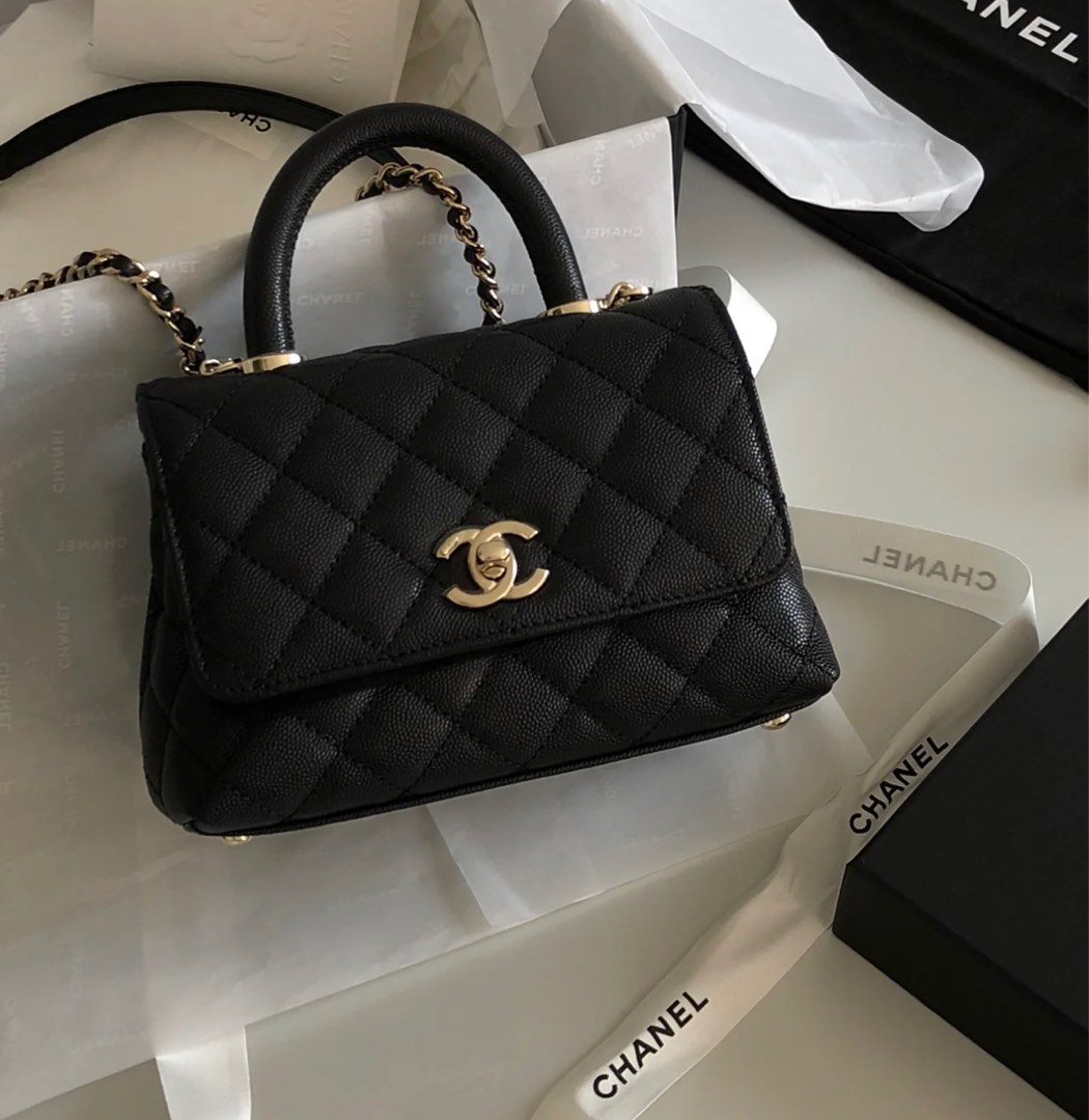 Chanel Coco Handle mini, Luxury, Bags & Wallets on Carousell
