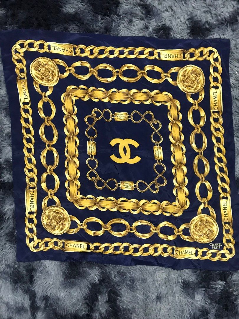 Chanel scarf, Men's Fashion, Watches & Accessories, Handkerchief & Pocket  Squares on Carousell