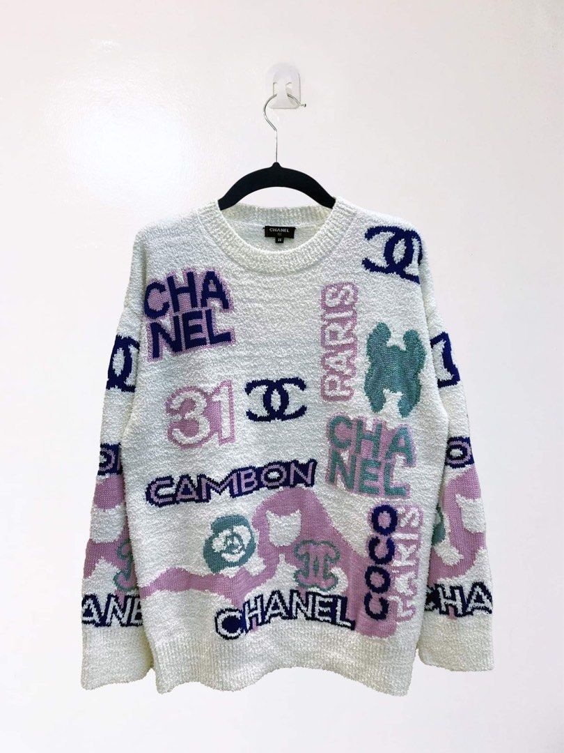 CHANEL CC Sweater Size 36 New With Tags For Sale at 1stDibs  chanel  sweaters chanel sweatshirt chanel logo sweater