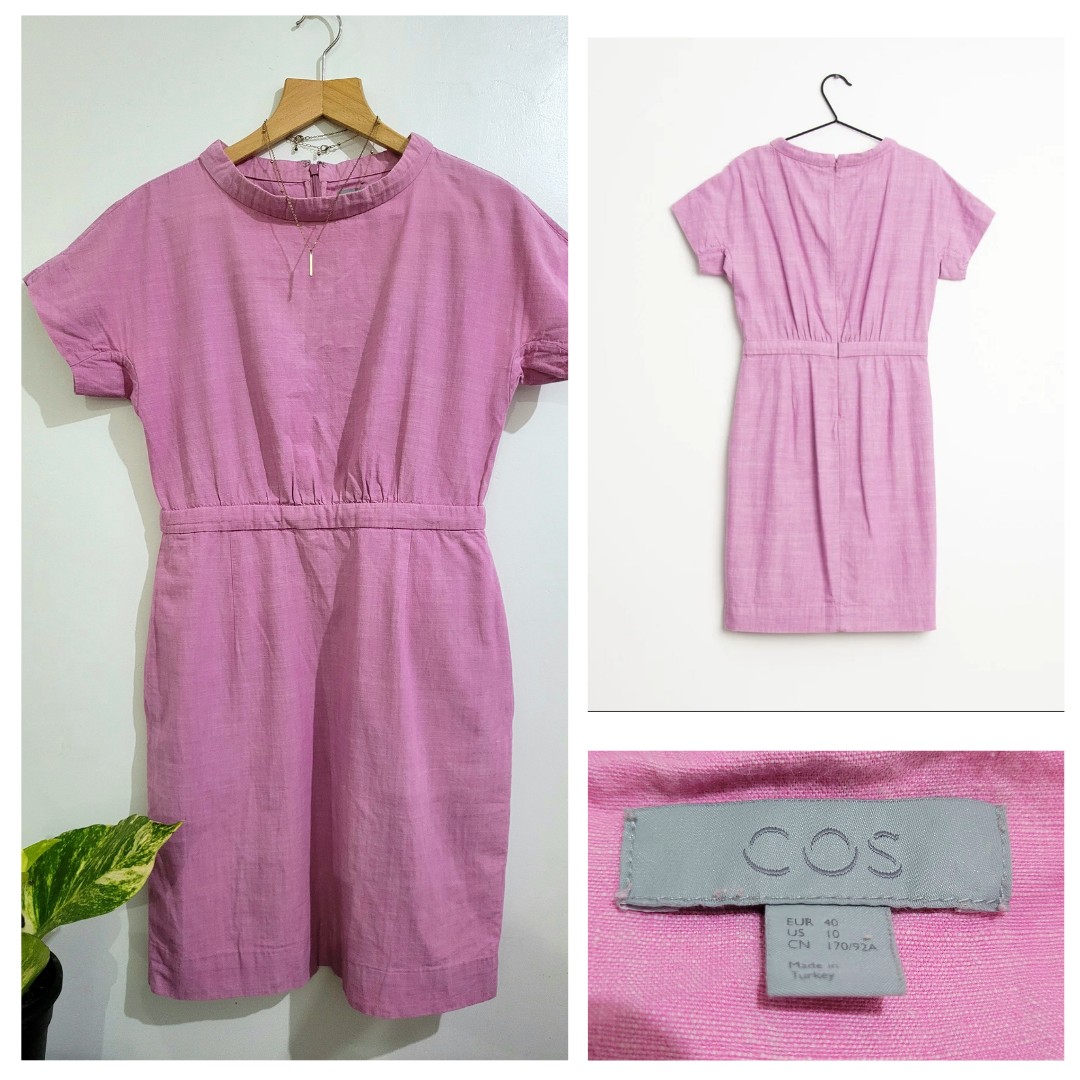 COS Pink Dress, Women's Fashion, Dresses & Sets, Dresses on Carousell