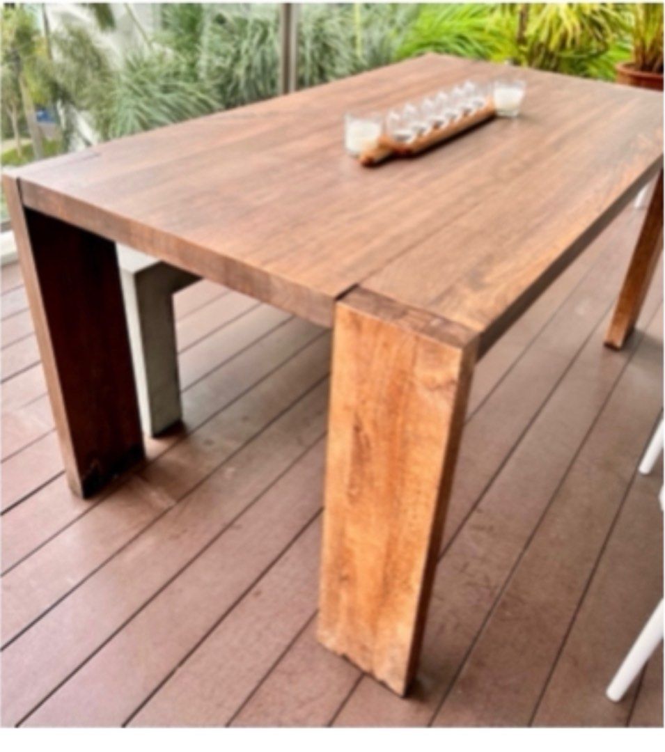 Crate and Barrel Dining Table, Furniture & Home Living, Furniture