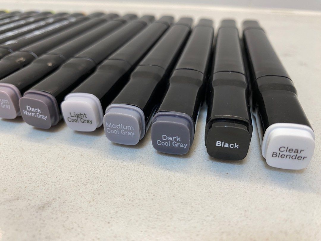 Daiso Alcohol Based Markers Full Set Fluently Markers Lot, Hobbies