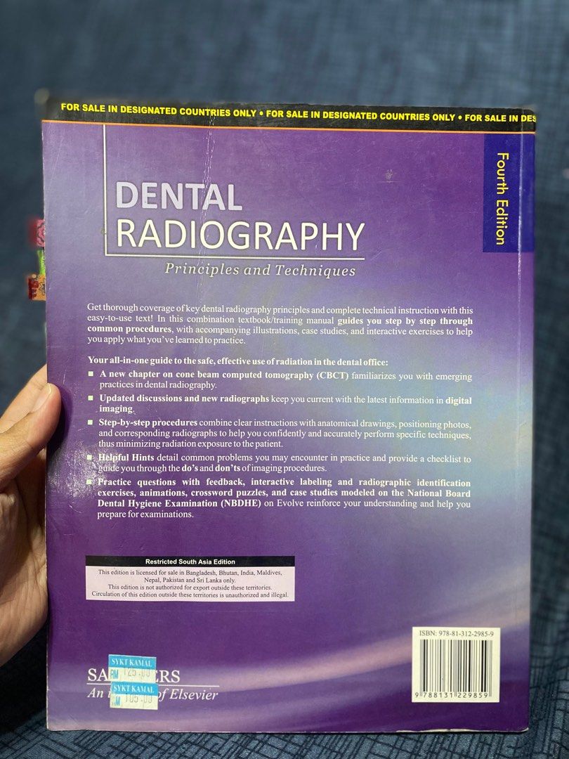 DENTAL RADIOGRAPHY (Principle and Technique), Hobbies & Toys, Books