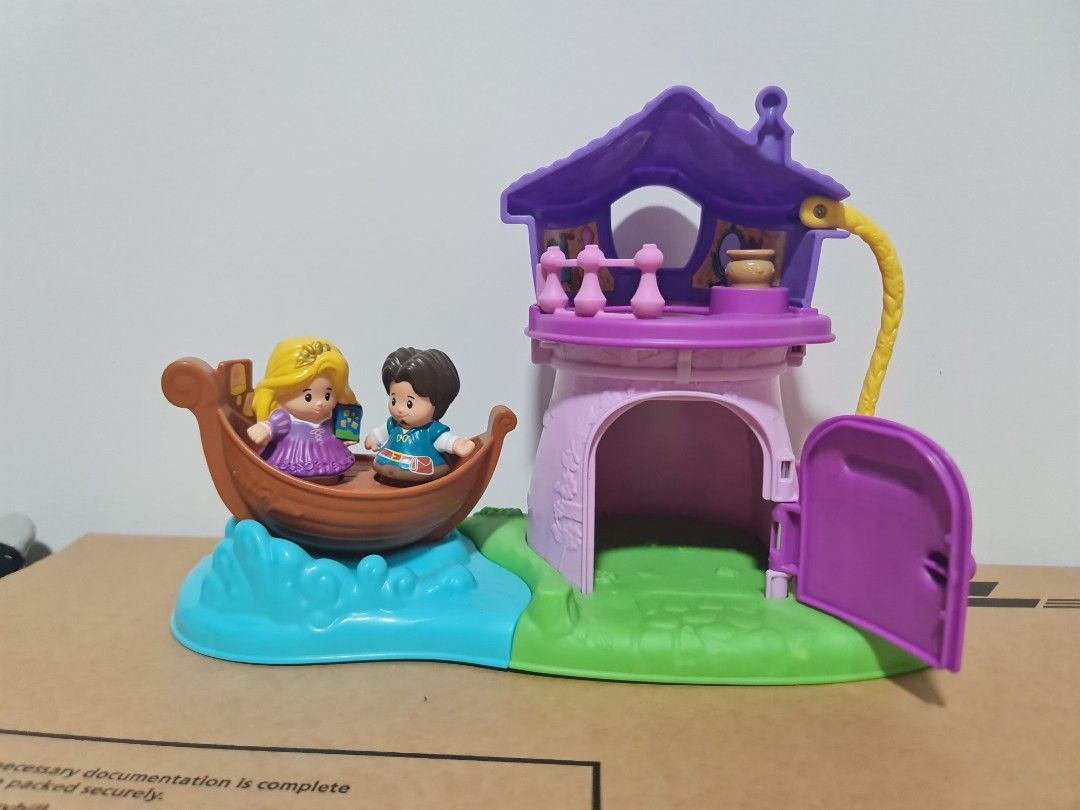 Fisher Price Little People Disney Rapunzel Tower Playset With Figure -RARE