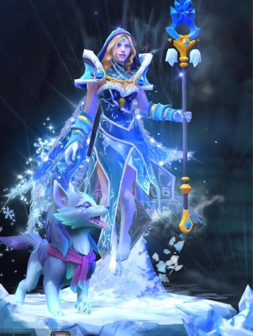 Dota 2 Arcana Crystal Maiden CM fully upgrade, Video Gaming, Video