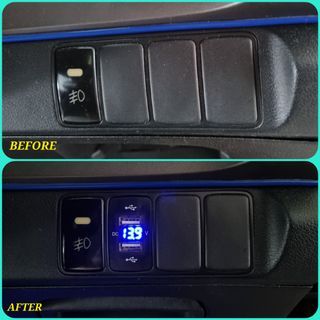 Dual USB Charging Port for Honda Stream and Honda Vezel