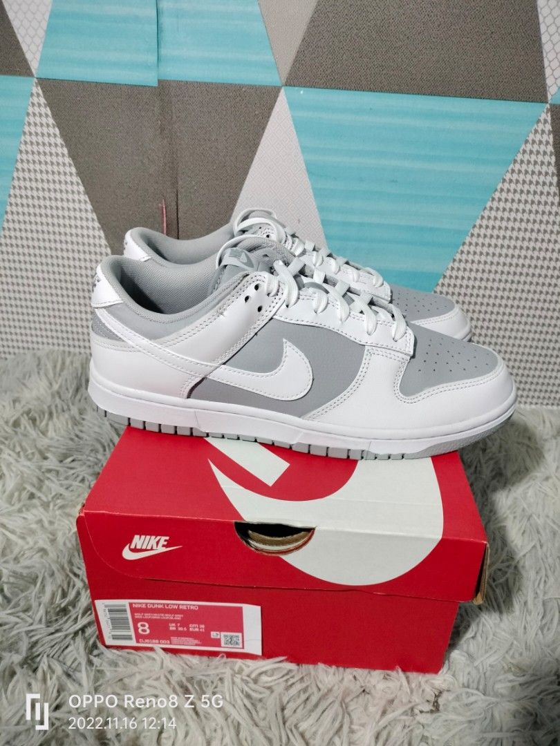 dunk low full white