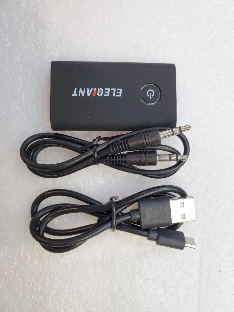 ELEGIANT Mini Bluetooth Receiver, Bluetooth 5.0 AUX Adapter Portable  Wireless Re