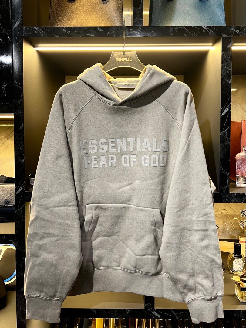 Fear of God - Essentials - Smoke Hoodie, essentials hoodie 