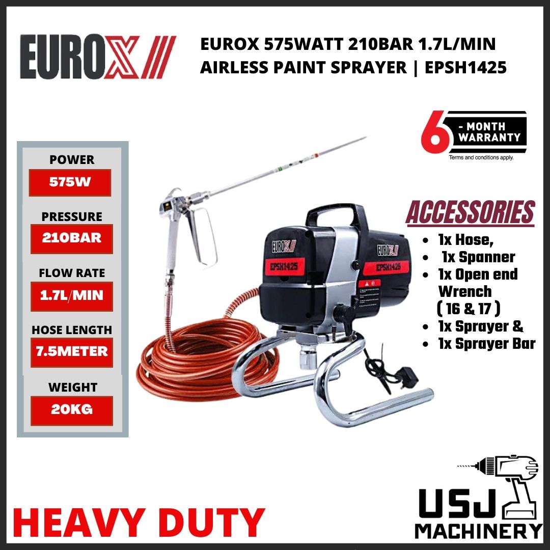 Eurox airless paint shop sprayer