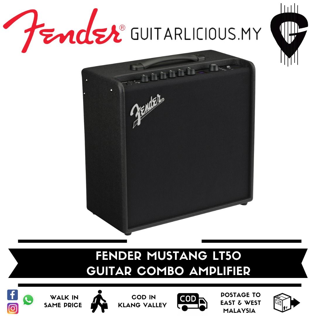 Fender mustang discount lt50 bluetooth