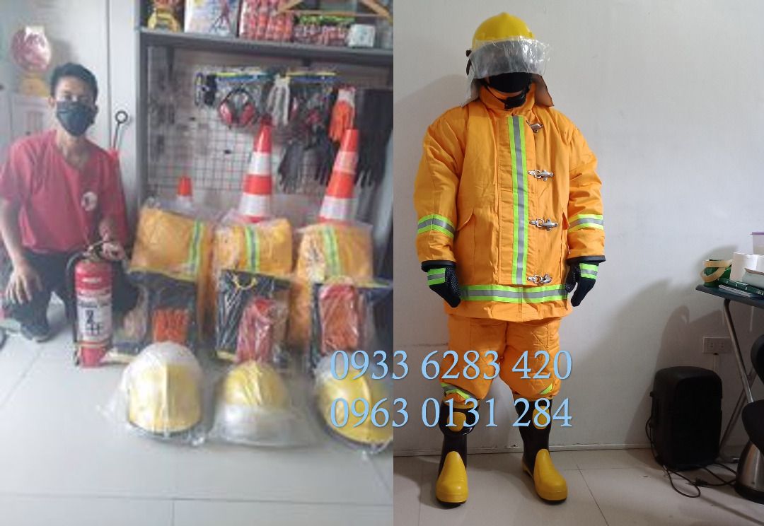 Fireman Suit Set Fire Jacket and pants, Looking For on Carousell