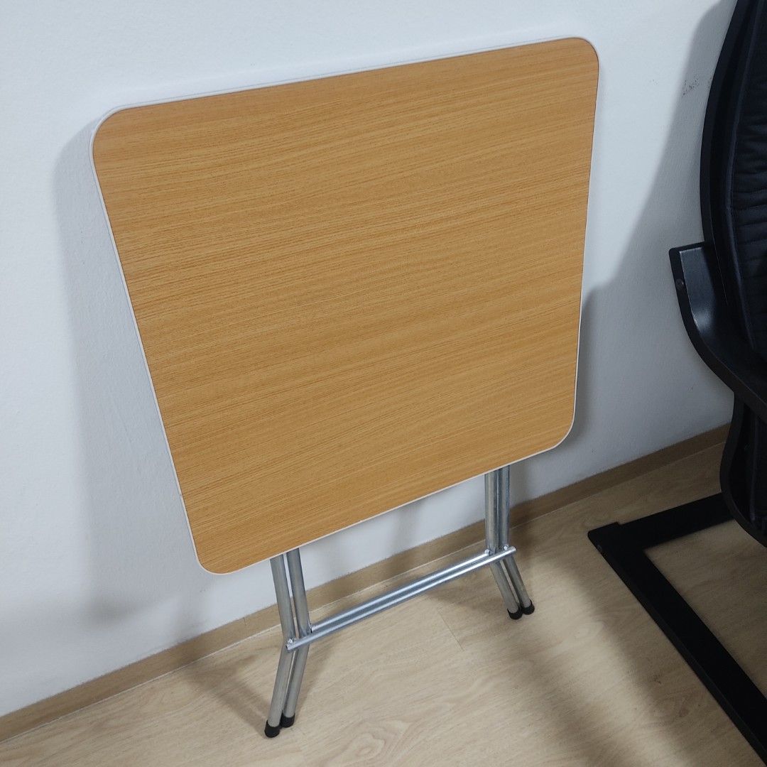 Foldable square table cleaned and ready to be picked up, Furniture