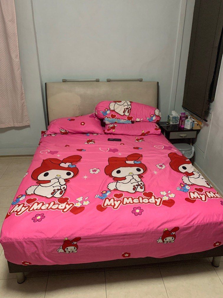 Frame with Mattresses Queen Size, Furniture & Home Living, Furniture