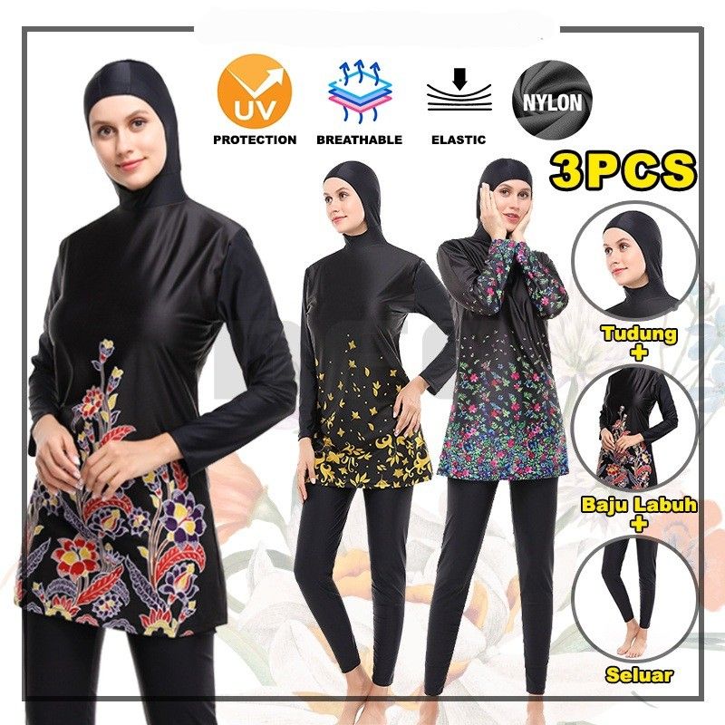 PRADO Malaysia Women Full Cover Sleeve Nylon Muslim Muslimah Quick