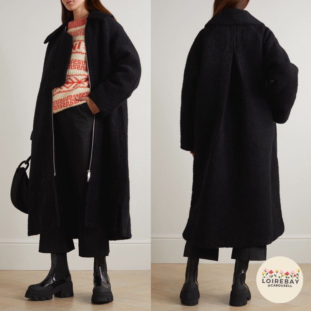 Ganni boucle hot sale wool jacket
