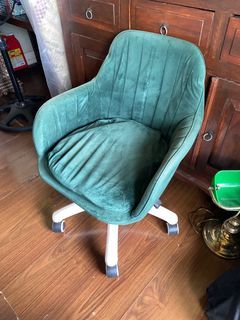 Green Velvet Desk Chair