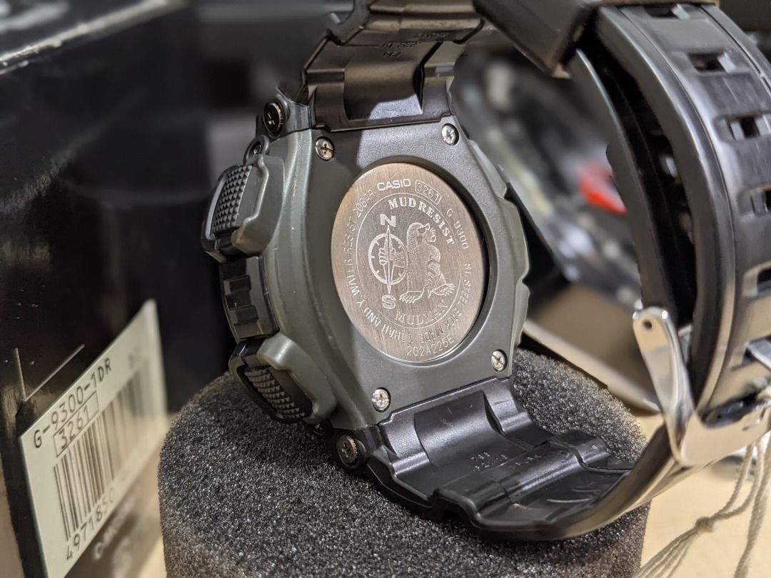 GShock G9300-1DR Mudman Tough Solar, Men's Fashion, Watches ...