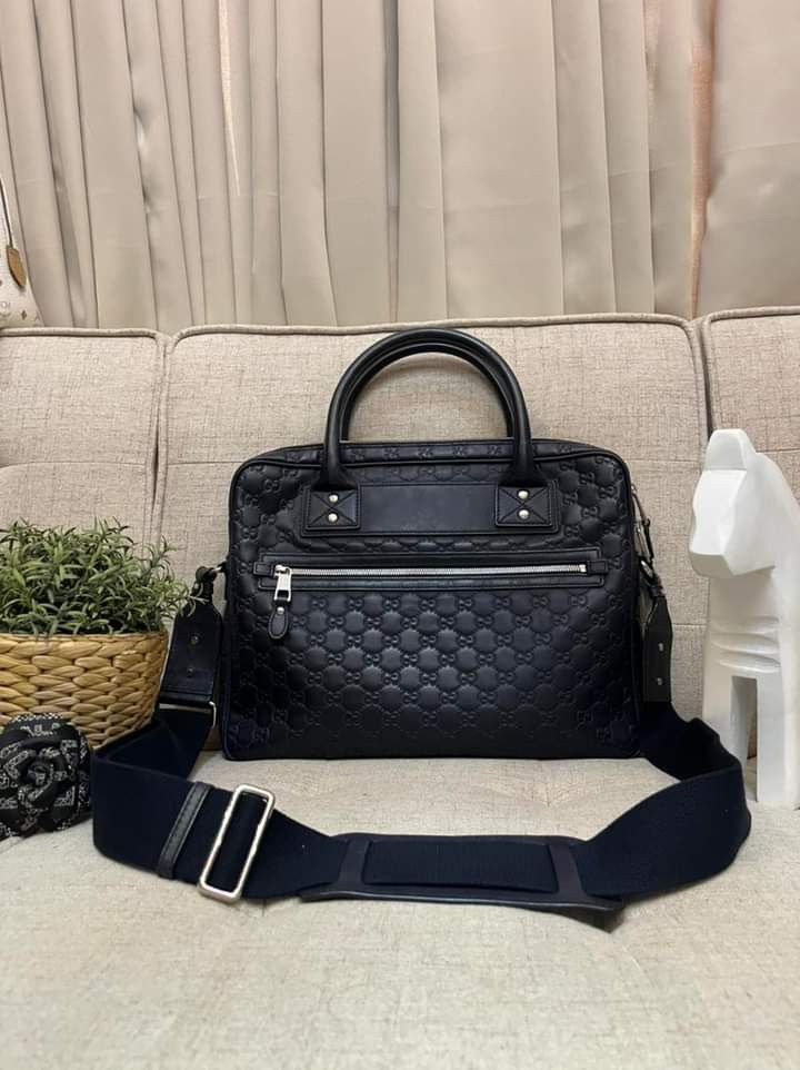 Gucci guccissima bag black cheap