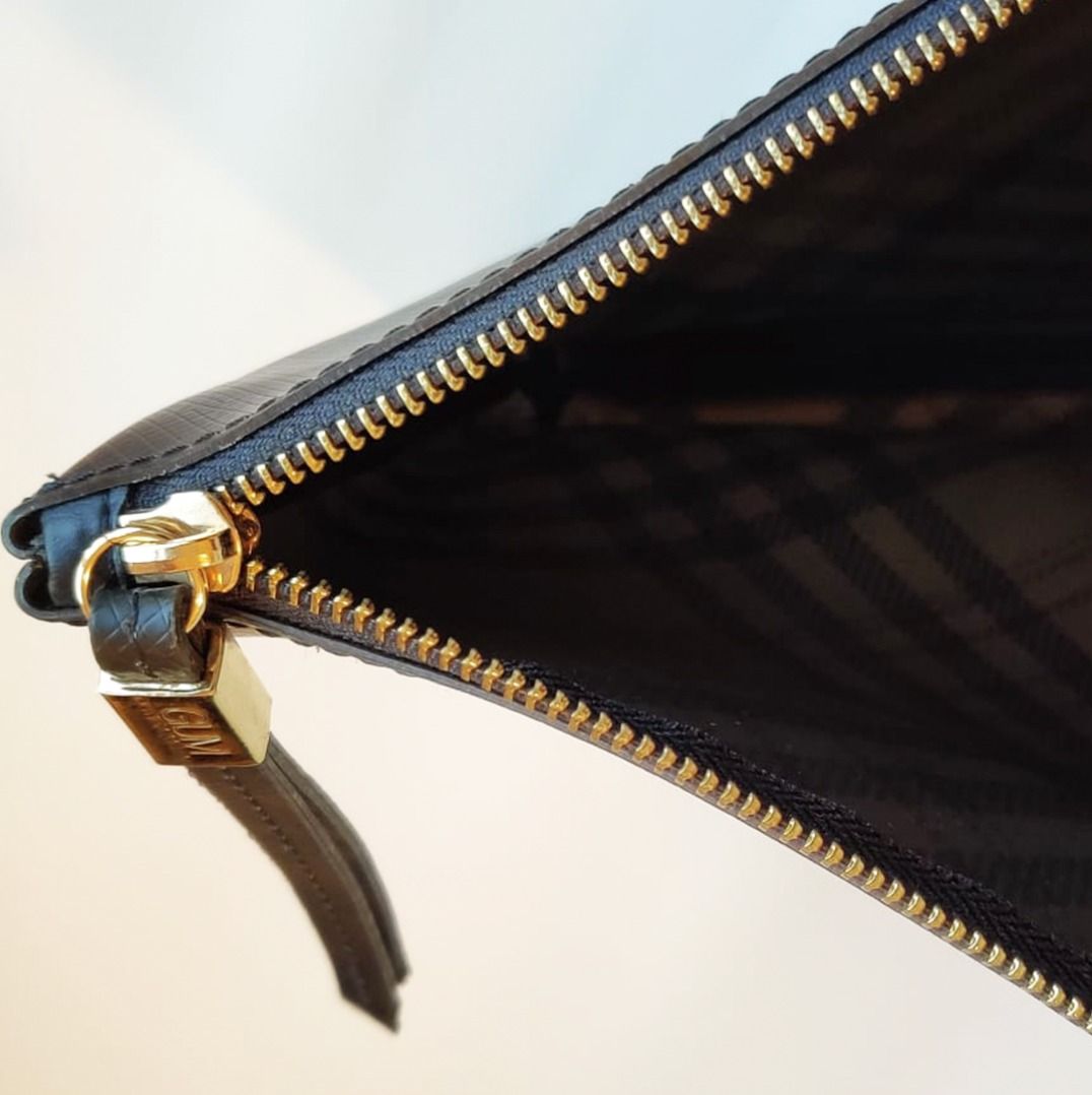 Authentic GUM by Gianni Chiarini Design Plaid Clutch Pouch in