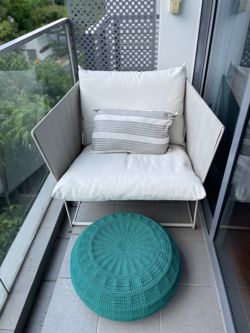 HAVSTEN IKEA outdoor chair with footstool, Furniture & Home Living