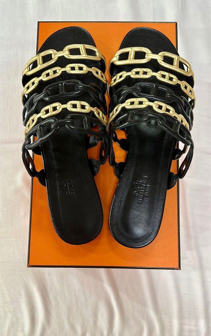 HERMÈS Women's Sandals Suede Size: EU 40 | Second Hand
